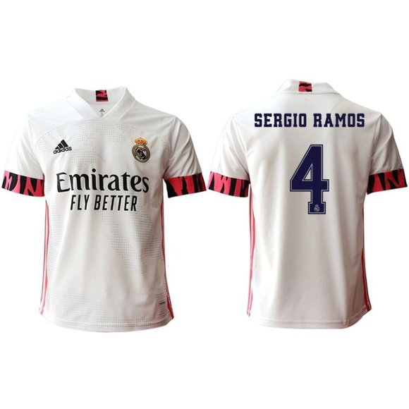 Other - Real Madrid Sergio Ramos White 20-21 Jersey Other - Real Madrid Sergio Ramos White 20-21 Jersey
